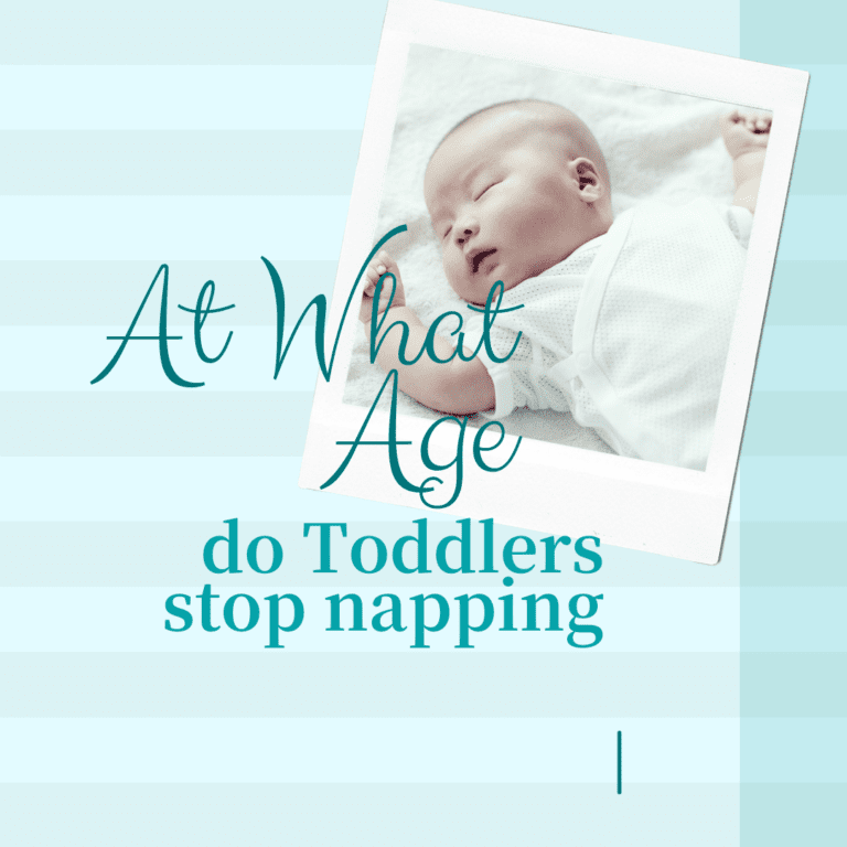 At What Age do toddlers Stop Napping