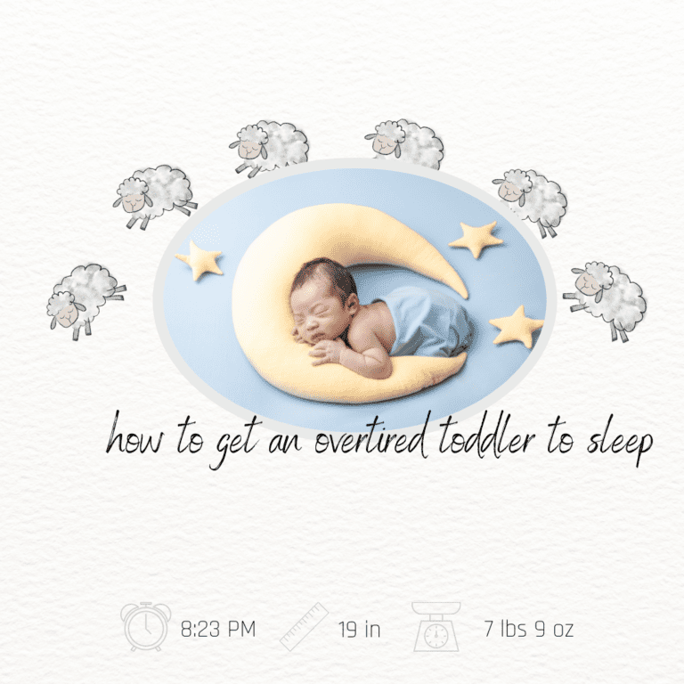 how to get an overtired toddler to sleep