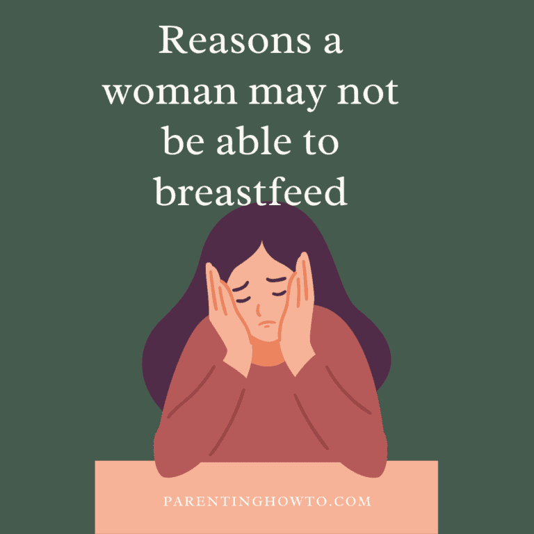 Reasons a woman may not be able to breastfeed